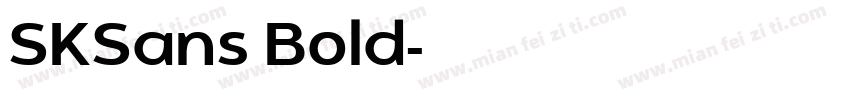 SKSans Bold字体转换